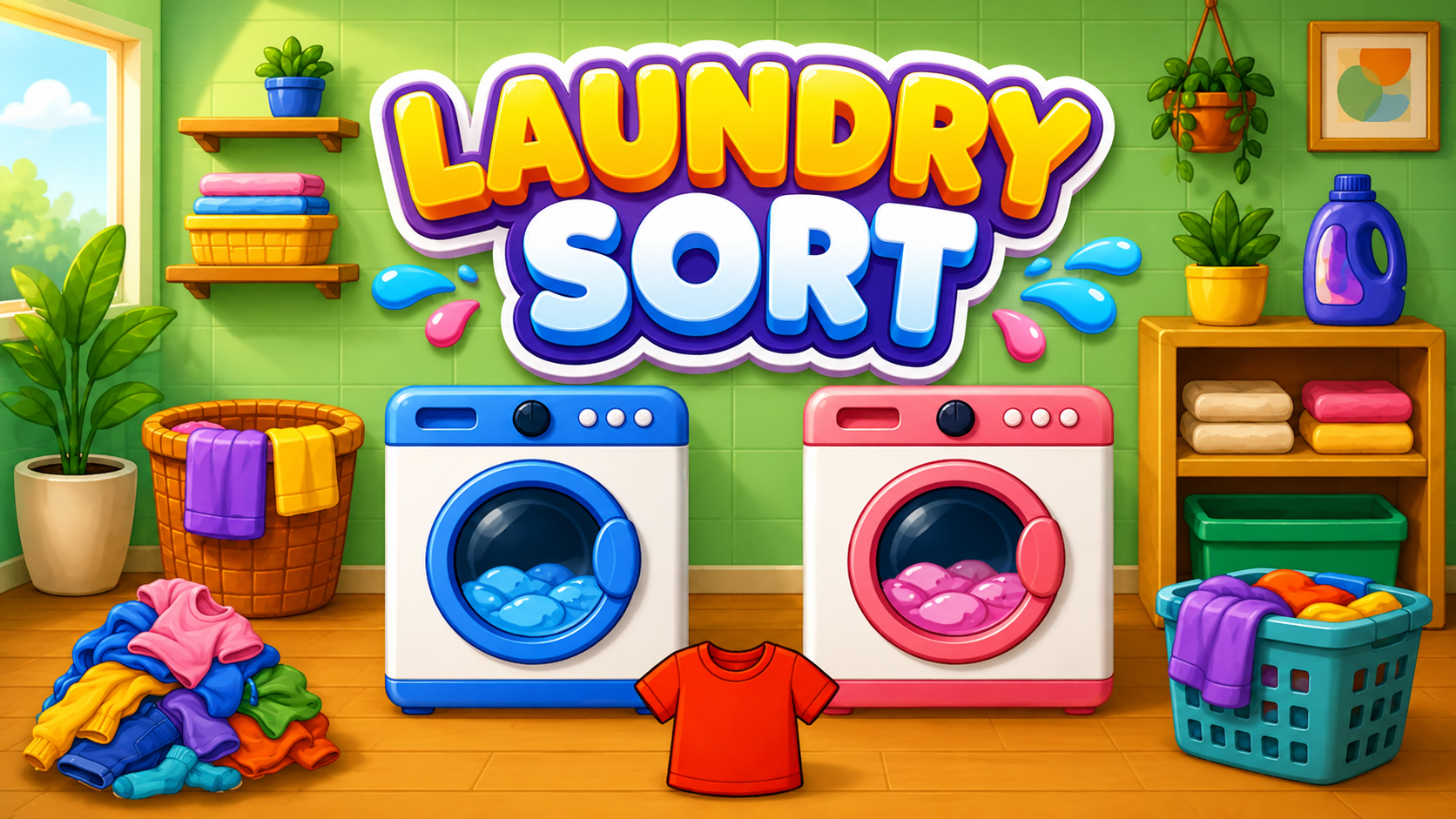 Sort objects by colour, shape or size